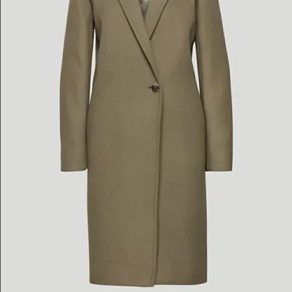 Aritzia Babaton Olive Leaf Green Stedman Coat - Picture 2 of 2